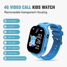 Дитячий смарт годинник T-47 Pro з GPS відстеженням, 4G SIM-картою, відеодзвінками, прослуховуванням, HD камерою, кнопкою SOS, ліхтариком, українською мовою та вологозахистом IP67 До 5 днів роботи Чорний - мініатюра 3