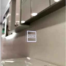 Дзеркало Dusel Led DE-M0065D Black 80x65 см сенсорне включення + підігрів, Чорний - мініатюра 3