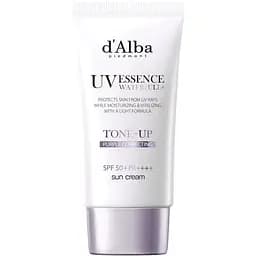 Легкий сонцезахисний крем з коригувальними властивостями D'Alba Waterfull Tone-Up Sun Cream Purple Correcting SPF 50+ PA ++++ 3 мл - мініатюра 2