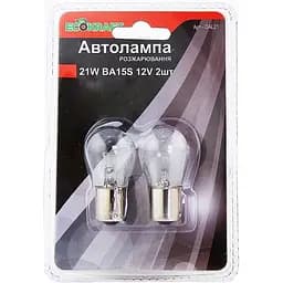 Автолампа розжарювання 21W BA15S 12V, EcoKraft (2 шт.) (6900520150077)
