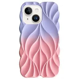 Чохол Epik TPU Leaf для Apple iPhone 15, 6.1 Lilac/Pink