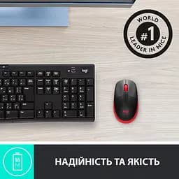 Бездротова миша Logitech M190 Wireless Red (910-005908) - мініатюра 5