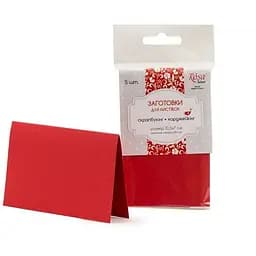 Набор листовочных заготовок 5 шт 10.3×7 см №9 красный 220г/м² Rosa Talent