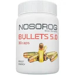 Передтренувальний комплекс Nosorog Bullets 5.0, 30 капсул