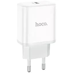 Сетевое зарядное устройство Hoco C104A Stage Dual Port 20W Type-C White [75981]