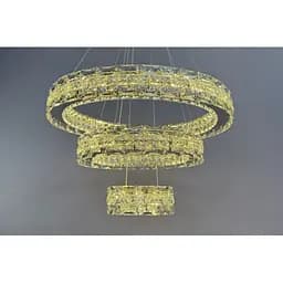 Люстра кільця Linisoln 7896-60x40x20 метал, кришталь LED 80 Вт 120-50 см