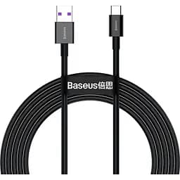 Кабель Baseus Superior Fast Charging USB-А to USB-С 2 m Black (CATYS-A01) [106113]