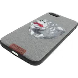 Чохол-накладка PUZOO TPU+TPU with stitchwork craft Ballon Dog iPhone 7/8/SE 2020 Gray - мініатюра 4