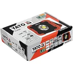 Прожектор діодний переносний Yato акумулятор 3.7V 4.4 АГод 10 Вт 800 Lm кабель USB червоно-чорний (YT-81820) - мініатюра 4