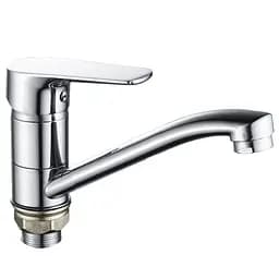 Смеситель для умывальника DOMINO VITO DVO-203M поворотный 15 см для ванной из латуни с керамическим узлом