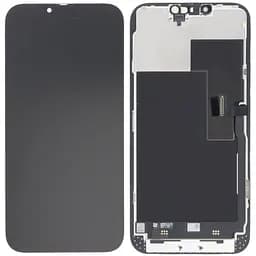 Дисплей iPhone 13 Pro Max чорний, оригінал PRC переклеєне скло