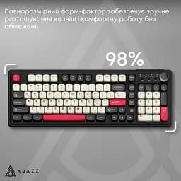 Клавіатура бездротова Ajazz AF98 PLUS Black (AF98-PLUS-BSR) - мініатюра 14