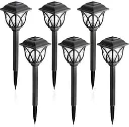 Садовые солнечные светильники 6 Pack Solar Lights X15 6 шт. на солнечных батареях подсветка газона