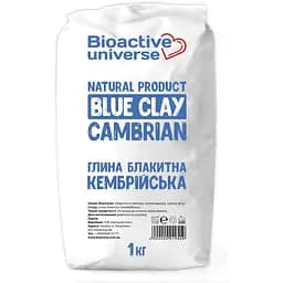 Голубая глина, кембрийская, Биоактив, пакет 1кг