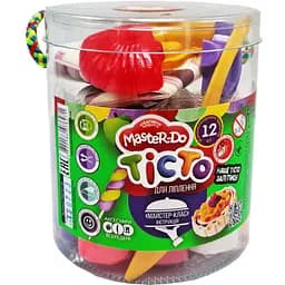 Креативное творчество Danko Toys Тесто для лепки Master Do TMD-01-06, 12 цветов