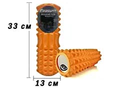 Ролик массажный Grid Roller 33 см v.1.2 Оранжевый EasyFit fit0024921