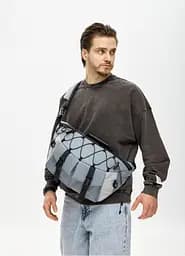 Мужская сумка-бананка под ноутбук Sambag Urban Pro голубая 46×26 см (51411210m)