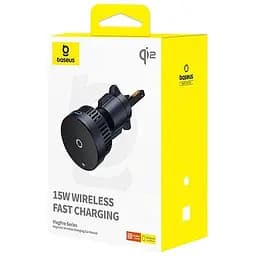 Автотримач і бездротове зарядне Baseus MagPro Series Magnetic Qi2 15 W чорний - мініатюра 5