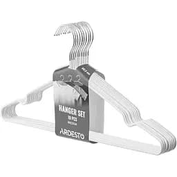 Набір вішалок Ardesto 40.5 см 10 шт білий (ARHC2810W)