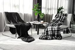 Плед Flannel 160х200 см 100% поліестер темно-сірий ARDESTO pbe0050439 - мініатюра 3