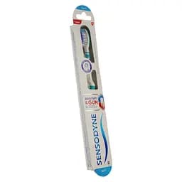 Зубна щітка Sensodyne Чутливість зубів та захист ясен м'яка біла з бірюзовим 2 шт. - мініатюра 2