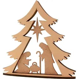 3D композиция на подставке Rosa Talent Сцена Рождества 1 МДФ 24х4х24 см