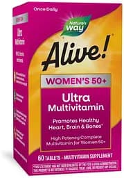 Вітаміни та мінерали Nature's Way Alive! Once Daily Women's 50+ Ultra Potency, 60 таблеток