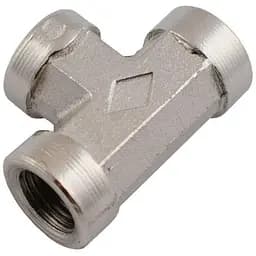 Пневматическое соединение тройник Intertool с внутренней резьбой 1/4"