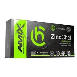 Витамины и минералы AMIX ChelaZone ZincChel, 90 капсул