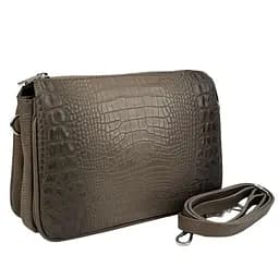 Женская каркасная сумочка с тиснением под репитилию Firenze Italy F-IT-9871B