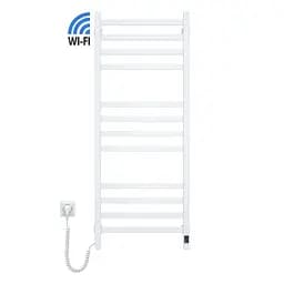 Електрична рушникосушка Navin Авангард 480x1200 Sensor з Wi-Fi, лівобічна з таймером, біла 12-112033-4880, Білий, Ліве, Електронний