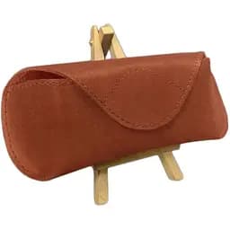 Кожаный чехол для очков BlankNote Crazy Horse с клапаном на магните Светло-коричневый 