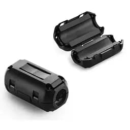 Ферритовий фільтр на кабель кільце знімне Ugreen подавлювач шуму із затискачем 7.3mm 1 шт Black (20306/ZJ301)