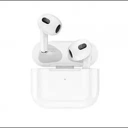 Беспроводные Bluetooth наушники вкладыши белые с зарядным кейсом Borofone BW13 TWS