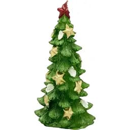 Декоративная новогодняя свеча Devilon Елка 11.9 см зеленая (790487)