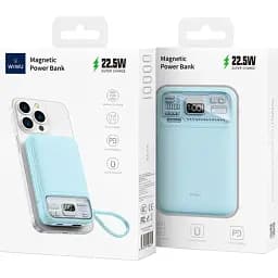 Зовнішній акумулятор WiWU Wi-P016 10000mAh Blue [133059] - мініатюра 8