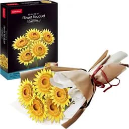 Тривимірна головоломка-конструктор CubicFun Букет квітів Жовті соняшники 209 елементів (P866h)