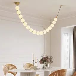 Люстра із серії Perla на 16 кульок Ø 15 см 280 см 3 світлових режими | Line F | Арт. MBJ11-2487