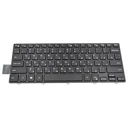 Клавiатура для ноутбука DELL Inspiron 5447 чорний, чорний фрейм