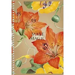 Тетрадь для записей Student А5, в клеточку, спираль, 96л., Лилия (A5-SC-096-6103K)