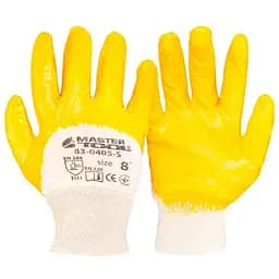 Рукавички робочі захисні Mastertool нітрил 8" (в упаковці 6 шт.)