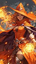 Дерев'яний фігурний пазл Дівчина чаклунка (ver 1), А5, Дерев'яна коробка 35 елементів