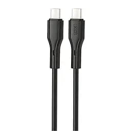 Кабель Xo NB-Q231B USB-C - USB-C (60 Вт) 1 метр черный