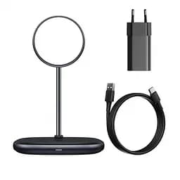 Бездротовий зарядний пристрій Baseus Swan 2-in-1 Wireless Magnetic Charging Bracket 20 W iP12 WXSW-C01
