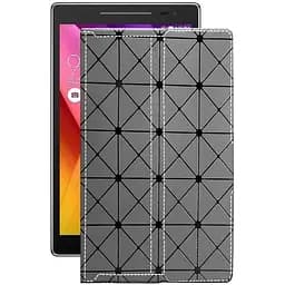 Чохол StatusCASE з екошкіри для планшету Asus ZenPad 8.0 (Z380M) Сірий ромб