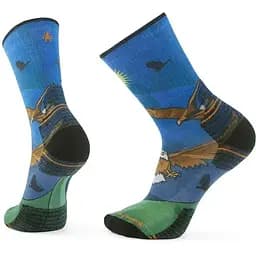 Носки Smartwool Hike Targeted Cushion Eagle Print Crew Blue M Smart Wool (1033-SW SW002684.J96-M)