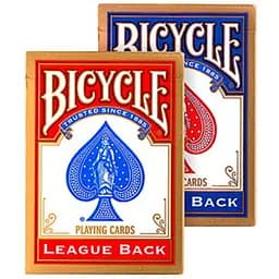 Карты игральные United States Playing Card Company Bicycle League Back Standard Index (red blue) (00808)