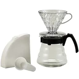 Набір для заварювання кави Hario V60 Craft, прозорий (VCND-02B-EX)