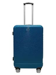 Валіза середня M ABS-пластик Worldline Airtex 652 69×45×29см 88л Синій