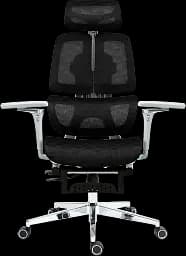 Офісне крісло GT Racer чорне-біле (B-2450 White/Black) - мініатюра 2